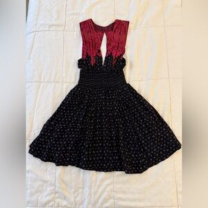 Free People Red and Black Dress